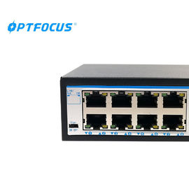SFP Ethernet Network Switch 8W Max Power Wall Mounts Installation 207mm × 140mm × 45mm