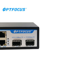 SFP Ethernet Network Switch 8W Max Power Wall Mounts Installation 207mm × 140mm × 45mm