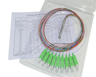 Low Loss Fiber Optic Cable Splitter SC/UPC/APC Mini 1*8 1m 1.5m 3m Optioal