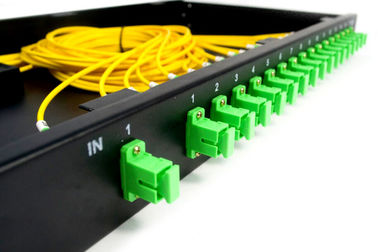 1*16 SC/APC PLC Optical Fiber Splitter Rack Mount Box Low Excess Loss Durable